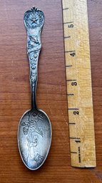 Antique Ornate TEXAS Sterling Silver Souvenir Spoon