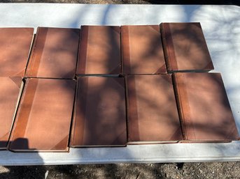 Lot Of 14 Antique Leather Bound Magazines