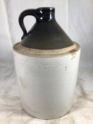 Antique 1 Gallon Stoneware Jug - Height 9 In, 5.5 In Diameter
