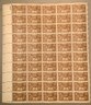 Full Sheet Of 50, 3c U.S. Stamps, Indian Centennial 1948, SHIPPPABLE
