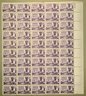 Full Sheet Of 50, 3c U.S. Stamps, California Gold Centennial 1948, SHIPPPABLE