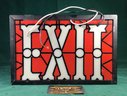 Lighted EXIT Sign, Red & White