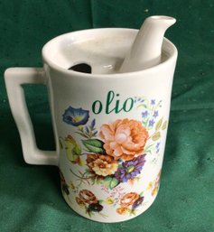 Olive Oil Jug - POF - Ancixnne Porcelaine - Made In Italy