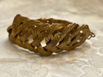 Antique Braided Gold Wire Bracelet - SHIPPABLE