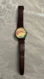 Vintage 3-D Arts Wind-Up Watch Wristwatch - Face Changes Color - SHIPPABLE