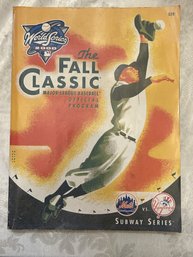 World Series 2000 Fall Classic Official Major League Baseball Program Mets, Yankees Subway Series - SHIPPABLE