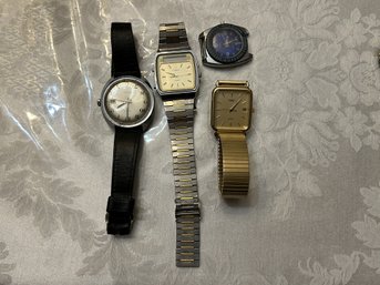 4 Timex Watches Wristwatches - Quartz, Electric, Water Resistant Face - SHIPPABLE