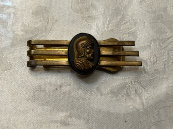 Vintage Barrette Or Clip W/ Greek Or Roman Soldier - SHIPPABLE