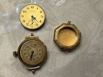 Antique Pocket Watch Parts - Emerson, Sleda, & Waltham