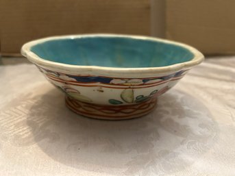 Antique Asian Hand-Painted Bowl - SHIPPABLE