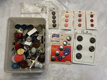 Vintage Buttons - Some In Original Packaging - Shippable