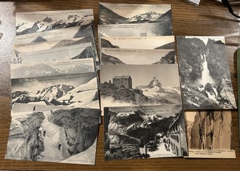 Antique 15 POSTCARDS C1900-20 Mountains, Glaciers In The Alps FRANCE - SHIPPABLE (Bag 6)