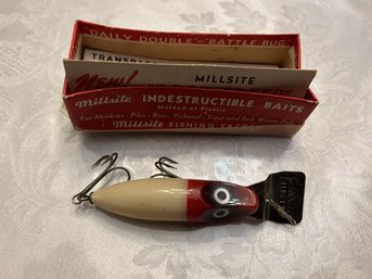 Vintage Fishing Lure Bait Millsite Deep Creeper In Original Packaging - Shippable