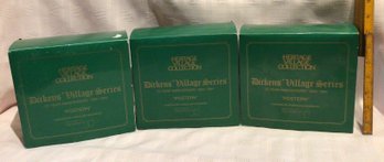 Department 56 Dickens Village Series - Postern - Lot Of 3