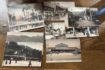 Antique 10 JAPANESE POSTCARDS Mostly City Scenes In KOBE, JAPAN - SHIPPABLE (Bag 10)