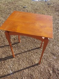 Mid Century Side/end Table - Folds Up. Nice Clean, Well Kept Table. Solid Wood