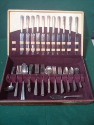 Antique 78 Pc. Silverplated Flatware Set W/ Box