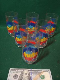 Vintage Diet Pepsi Glass Lot Of 6