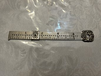 4' Metal Sewing Ruler From Pelouze Scale And Mfg Co. - Shippable