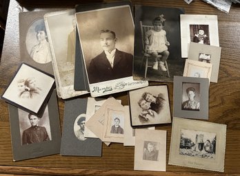 Antique 19th Century PHOTOS, PHOTOGRAPHS - CDVs, Cabinet Photos, Etc. - SHIPPABLE (Bag 21)