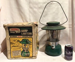 Vintage Thermos Double Mantle Camp Lantern In Box - Model Number 8326 - Burns Any Gasoline