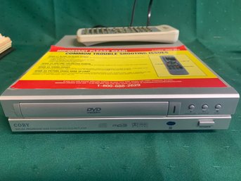 Colby DVD Player, Progressive Scan, CD/DVD W/Remote, SHIPPABLE