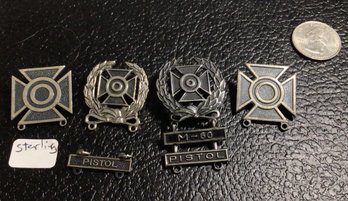 Army Qualification Badge Lot Meyer One Is Sterling - See Photos