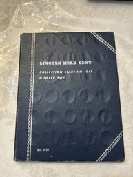 Vintage Lincoln Head Cent Collection Starting 1941 Number Two - Mostly Full Of Coins - SHIPPABLE