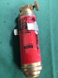 Miniature Vintage Fire Extinguisher - 6 Inches Long