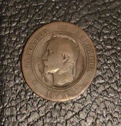 Antique Napoleon III Coin