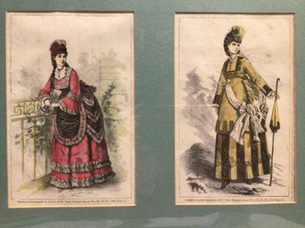 Victorian Fashion Print - 17 1/2 X 21 In
