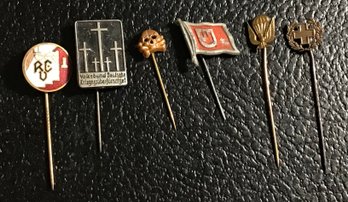 Military Stick Pin Lot - Volksbund Paratrooper