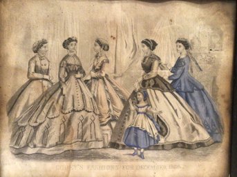 Victorian Fashion Print - 10 1/4 X 12 1/2 In