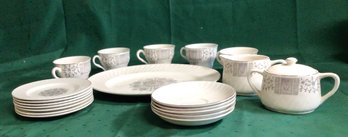 Wedgewood China - Platinum Trim - 20 Pcs