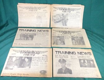6 Montgomery, Alabama Training News Newspapers-march 27, April 3,April 10,April 24,Sept. 11,Sept 25 - All 1943