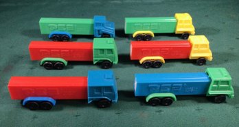 PEZ Truck D, Retired 1999 - Lot Of 6 - SHIPPABLE - #02