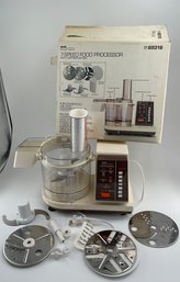 Vintage Kenmore Food Processor With Accessories, In Box - Works