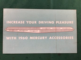 Showroom Catalouge - 1960 Mercury Accessories