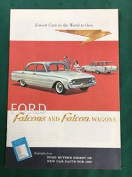Showroom Catalouge - 1960 Ford Falcons And Falcon Wagons