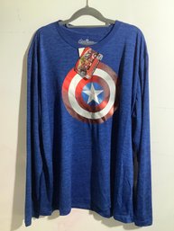 Marvel Captain America Long Sleeve Shirt New With Tag Size XX