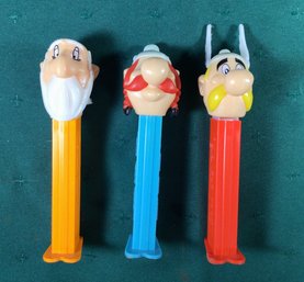 PEZ Asterix - European Roman Slider, Lot Of 3 - SHIPPABLE - #C