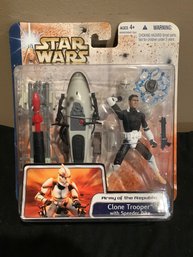Star Wars Clone Trooper With Speeder Bike M.O.C.