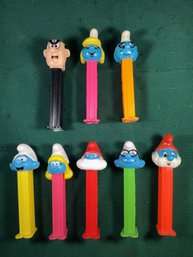 PEZ Smurfs - Lot Of 8 - SHIPPABLE - #SS
