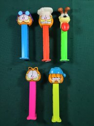 PEZ Garfield And Friends - Lot Of 5 - SHIPPABLE - #NN
