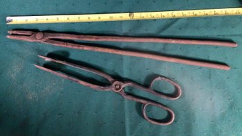 2 Antique Blacksmith Tools Found Hanging In A Barn