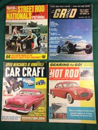 Vintage Hot Rod Car Magazines, Found In A Mechanics File -#J, SHIPPABLE