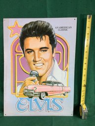 Metal Elvis Sign - 12.5 In X 17.5 In SHIPPABLE.