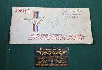 1966 Mustang Owners Manual - SHIPPABLE