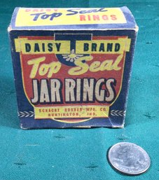 Antique Advertising - Antique Daisy Top Seal Rings  - Schacht Rubber MFG., CO., Huntington, IND.