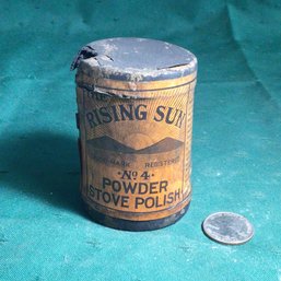 Antique Advertising  - The Rising Sun - Stove Cleaner -  No. 4 Stove Polish - Manufactured By Moarse Bros.